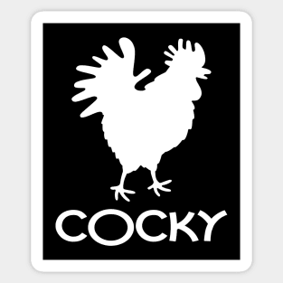 COCKY Sticker